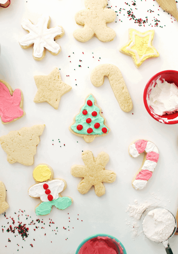 These Best Cut-Out Sugar Cookie Recipe will become your new go-to gluten-free holiday sugar cookie recipe. || The Butter Half #christmascookies #sugarcookies #christmastreats #thebutterhalf