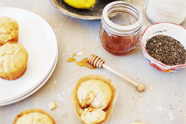 Honey Lemon Chia Seed Muffins | The Butter Half