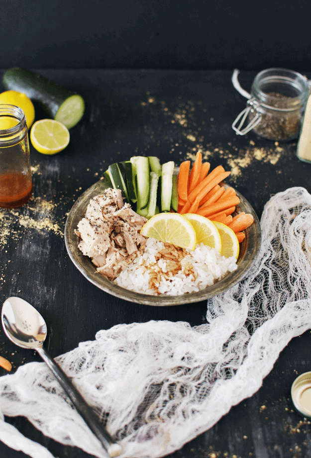 Tuna Cucumber Rice Bowl With Coconut Lime Soy Sauce The Butter Half