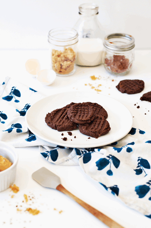 Gluten-Free Nutella And Peanut Butter Cookies | The Butter Half