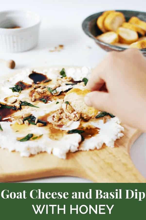 Goat Cheese And Basil Dip With Honey The Butter Half