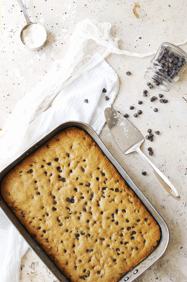 chocolate chip applesauce cake the butter half