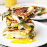 The Best Breakfast Grilled Cheese Sandwich | Make this hearty sandwich for a satisfying morning meal! | savory breakfast recipes | homemade grilled cheese sandwiches | grilled cheese sandwich recipes | breakfast recipe ideas | how to make a grilled cheese sandwich | recipes for breakfast || The Butter Half