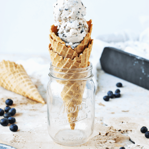 No-Churn Blueberry Mascarpone Ice Cream | The Butter Half