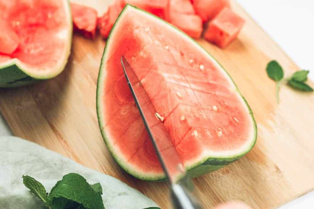 How to cut watermelon into squares