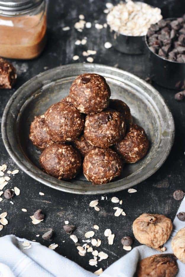 Dark Chocolate Fig Oatmeal Bites The Butter Half