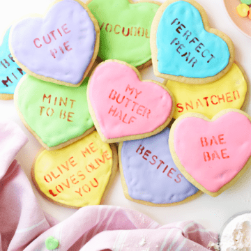 How to Make Conversation Heart Cookies | The Butter Half
