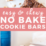 Easy No Bake Cookies with Chocolate Chips and Peanut Butter | no bake recipes, no bake desserts, easy no bake recipes, how to make no bake cookies, le creuset, le creuset crock, le creuset giveaway | The Butter Half
