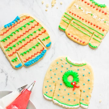 How to Decorate Ugly Christmas Sweater Cookies