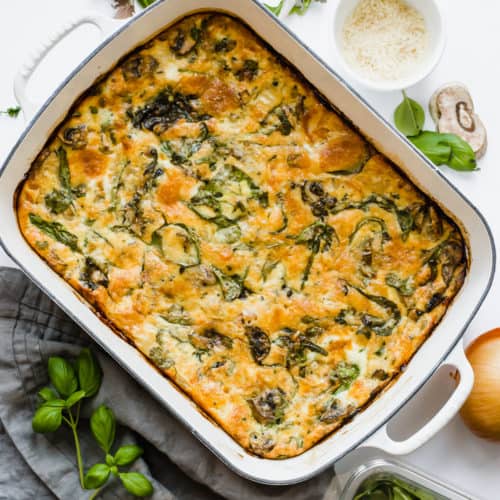 Easy Baked Frittata Recipe with Spinach (Gluten-Free)
