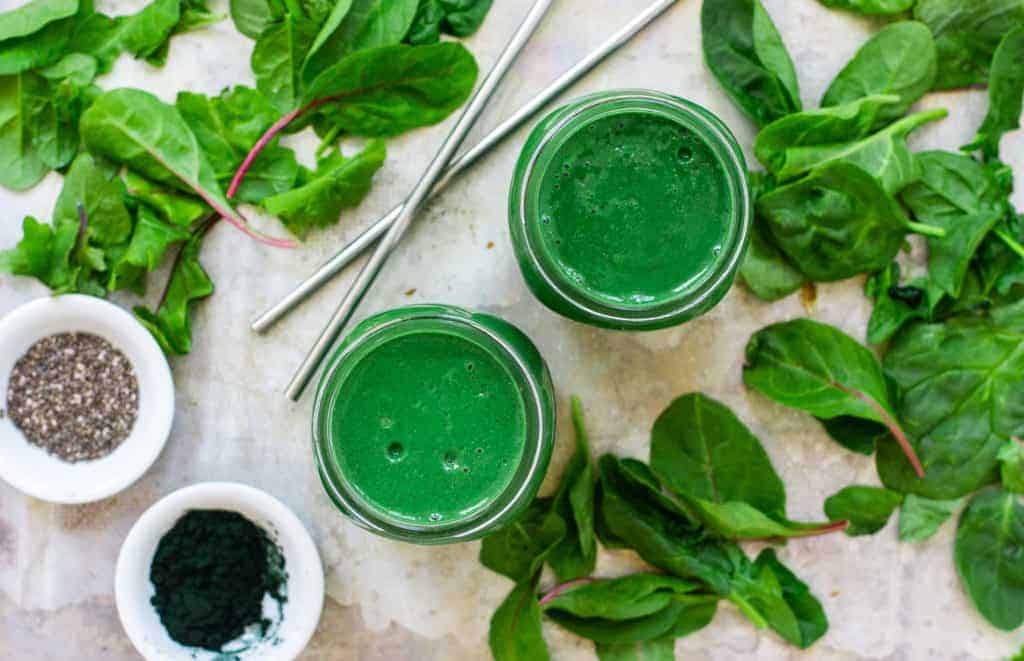 Mood Boosting Green Smoothie (The Happy Smoothie!) | Mood Boosting Smoothie | Happy Smoothie | Green Smoothie Recipe | Smoothie Recipes | Smoothie Recipes Using Herbs | Smoothie Recipe to Boost Your Mood || The Butter Half #smoothie #thebutterhalf