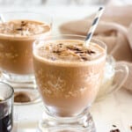 glass filled with coffee smoothie recipe