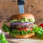 vegan black bean burger